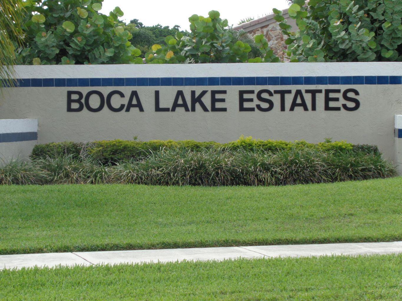 275 Northwest 69th Street Boca Raton, FL 33487 - Photo 33 of 34 BOCA LAKE ESTATES ENTRANCE NAME