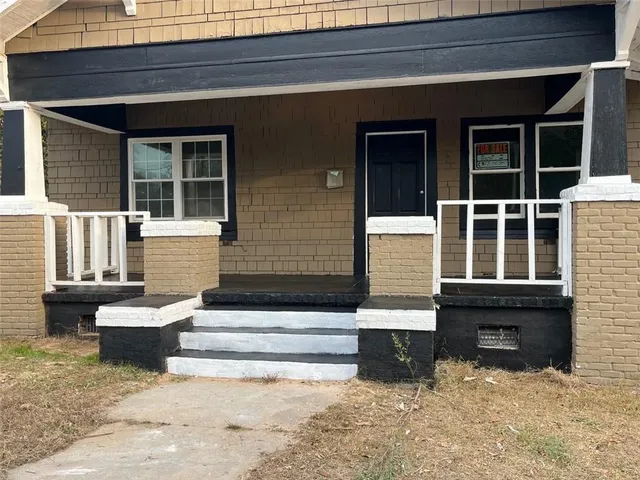 a front view of a house with entryway