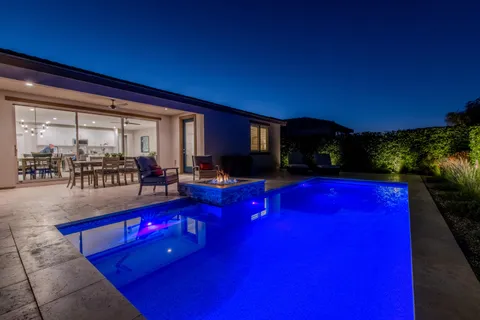 a front view of a house with garage