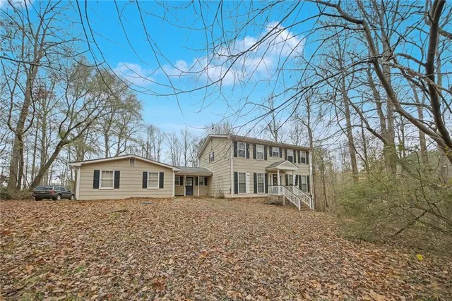 front view of house with a dry yard