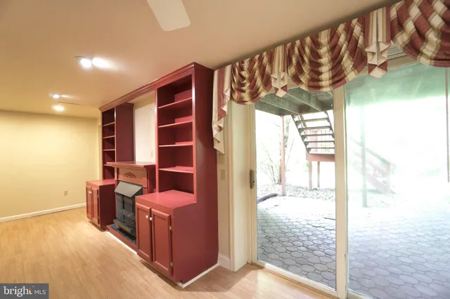 a view of an empty room