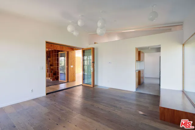 a view of a house with wooden floor