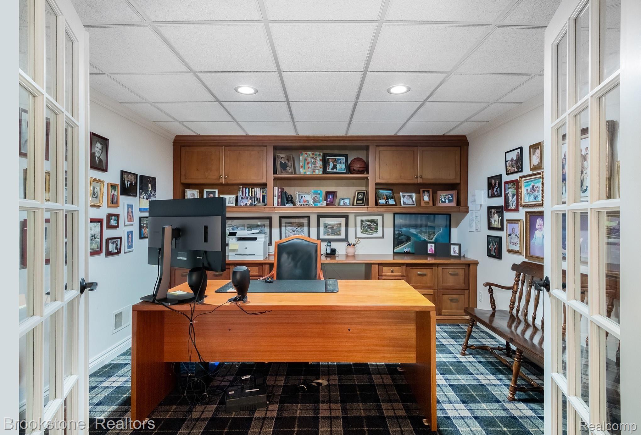 2916 Birnam Court Rochester, MI 48306 - Photo 27 of 44 Work From Home Office with Custom Built in Credenza