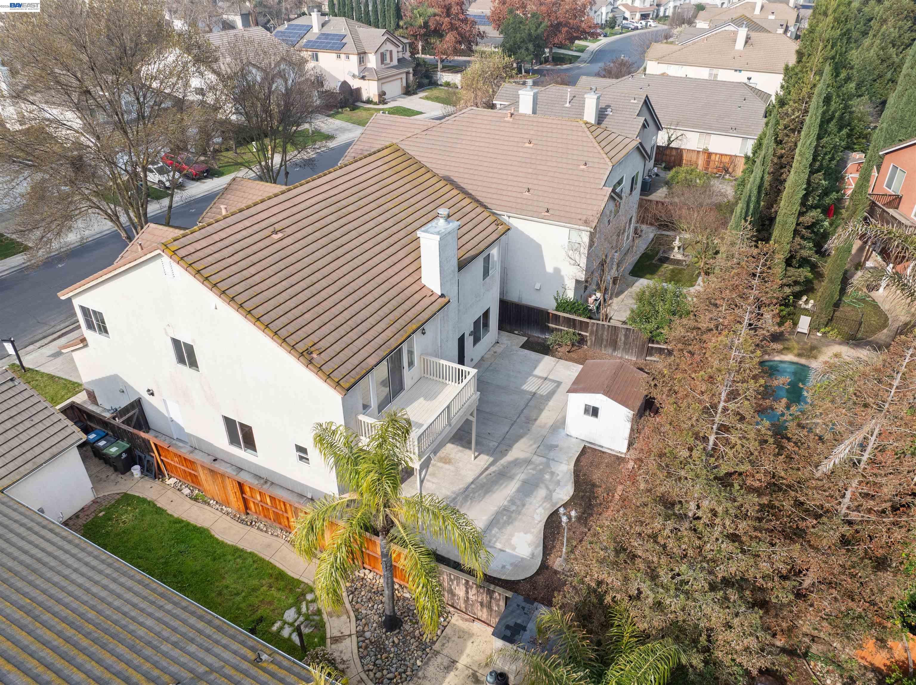 4925 Bay View Circle Stockton, CA 95219 - Photo 42 of 47 an aerial view of residential houses with outdoor space