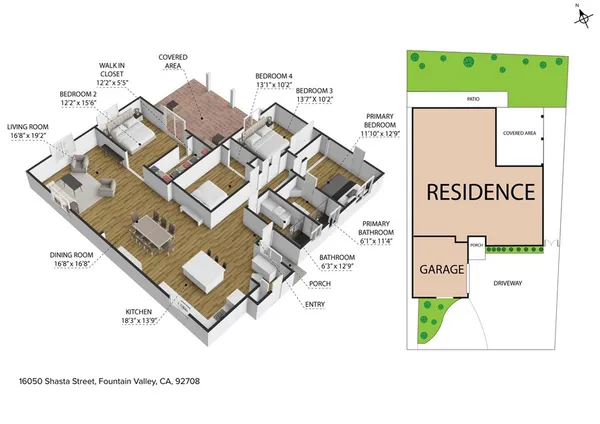 $1,400,000 | 16050 Shasta Street, Fountain Valley, CA 92708