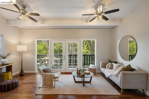 a view of balcony with couch