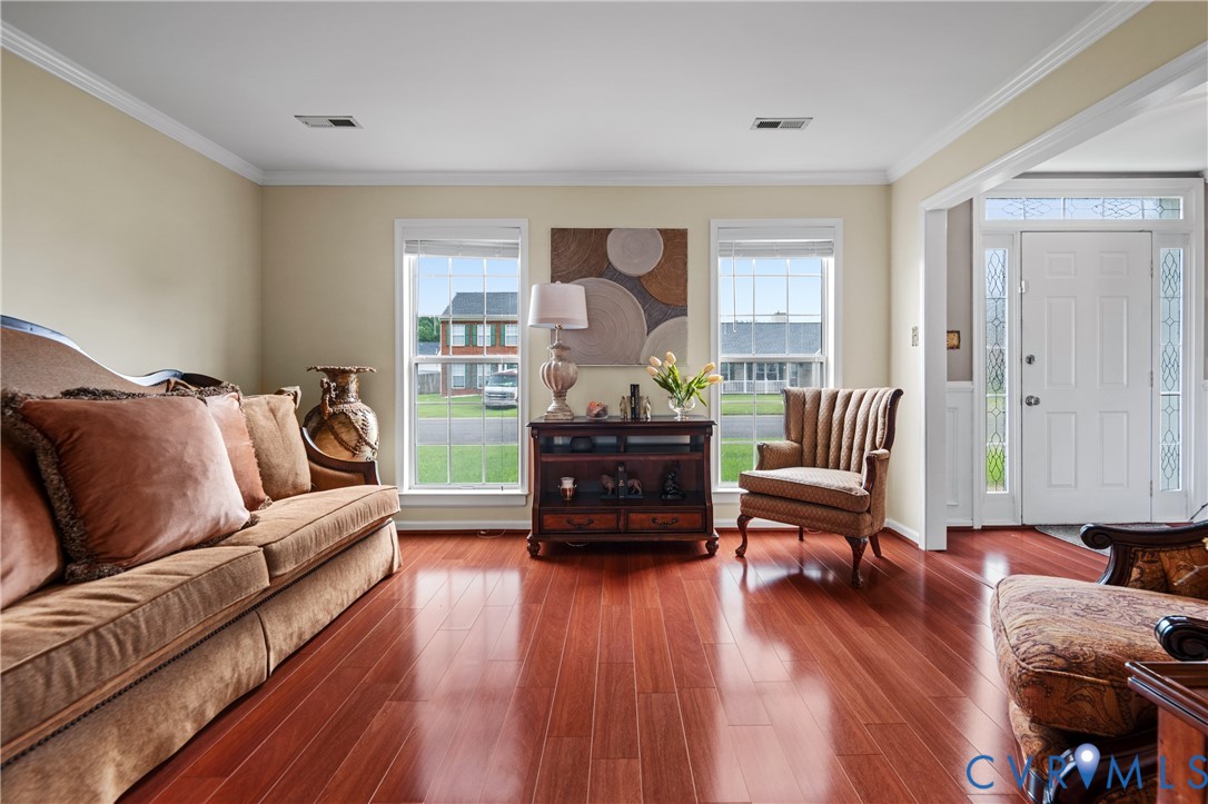 6356 Springcrest Lane Henrico, VA 23231 - Photo 13 of 43 a living room with furniture and wooden floor
