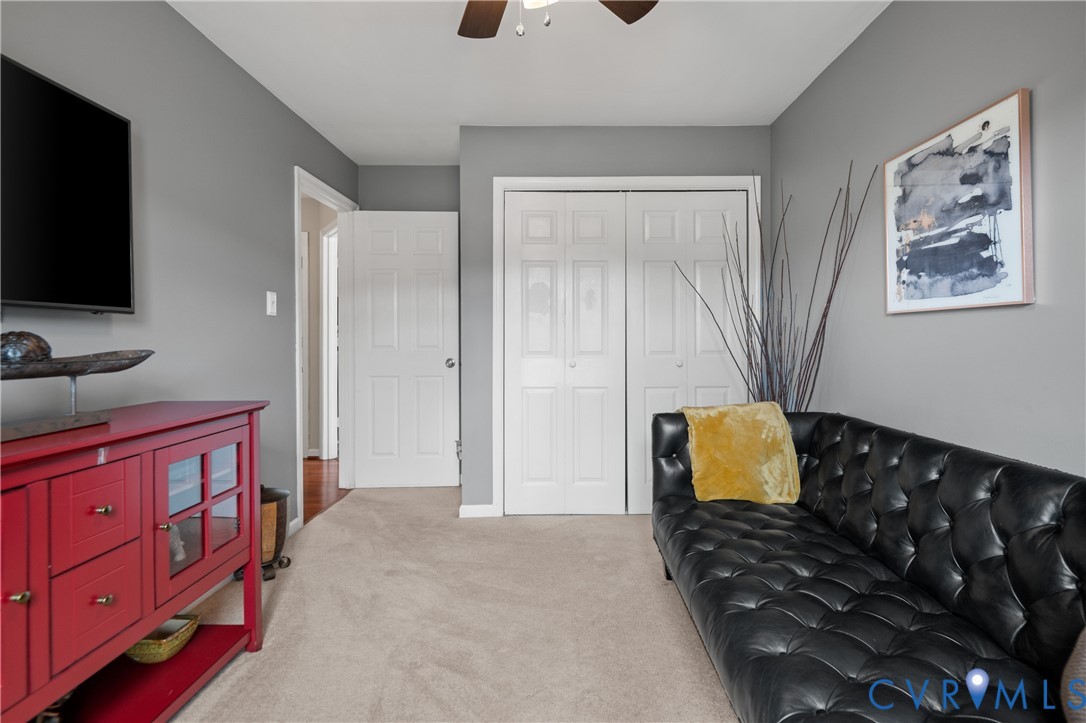 6356 Springcrest Lane Henrico, VA 23231 - Photo 25 of 43 a bedroom with a bed and flat screen tv