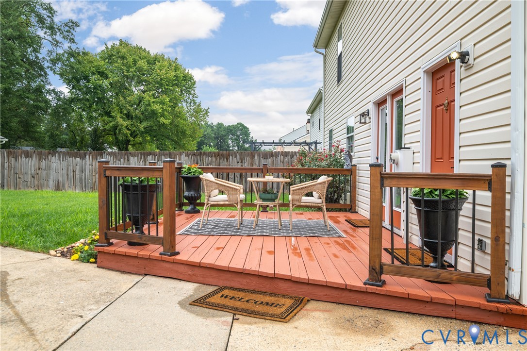 6356 Springcrest Lane Henrico, VA 23231 - Photo 29 of 43 a view of a house with backyard porch and sitting area