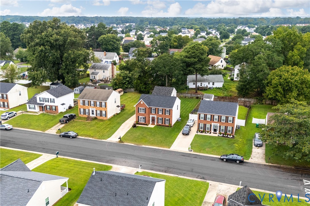 6356 Springcrest Lane Henrico, VA 23231 - Photo 35 of 43 an aerial view of a house with yard swimming pool and outdoor seating