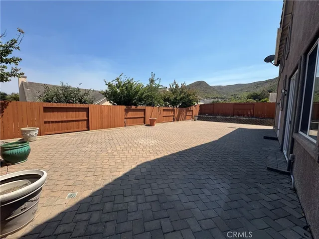 a view of outdoor space with seating