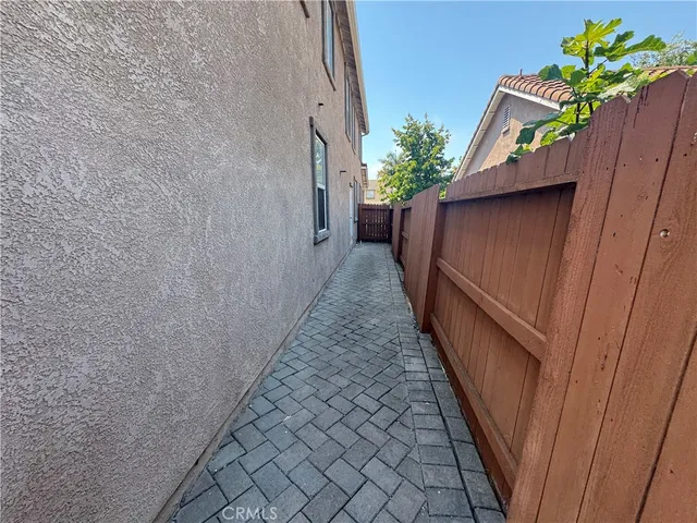 a stairs with wooden floor