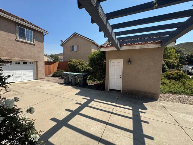 a front view of a house with windows