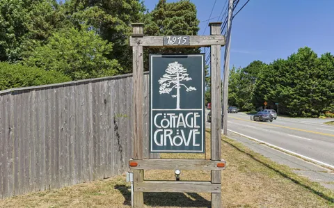 a sign that is on the side of a building