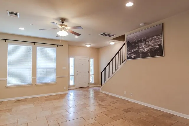 a view of an entryway with a window