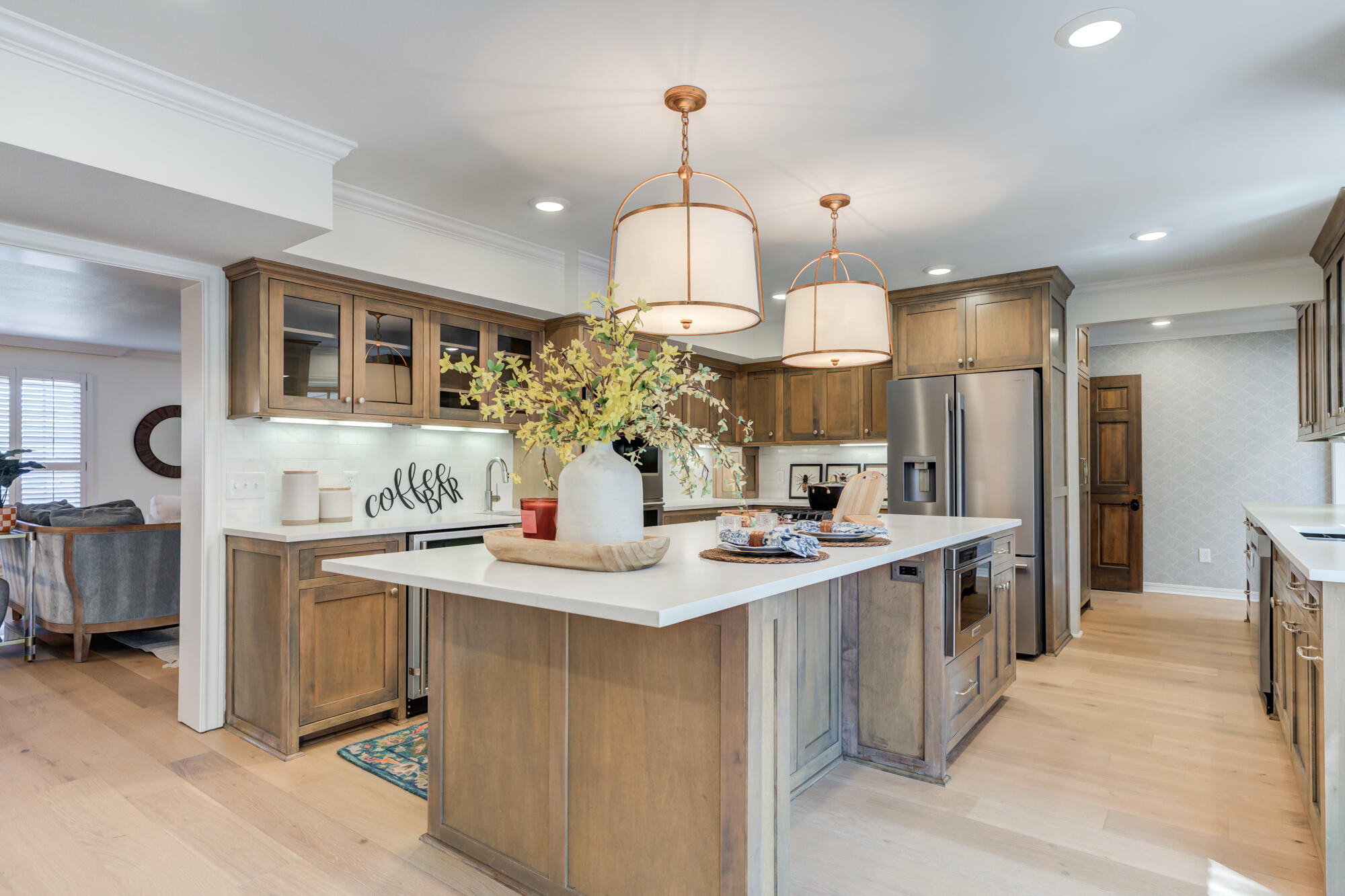 4407 13th Street Lubbock, TX 79416 - Photo 28 of 88 a kitchen with stainless steel appliances granite countertop a sink a stove and a refrigerator