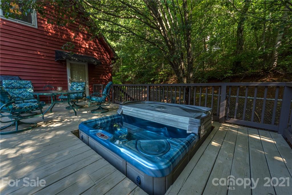 31 Bear Trail Fairview, NC 28730 - Photo 30 of 48 a view of a roof deck with wooden floor and fence