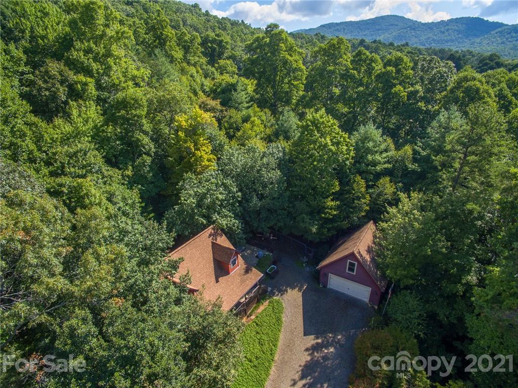 31 Bear Trail Fairview, NC 28730 - Photo 45 of 48 an aerial view of a house with a yard