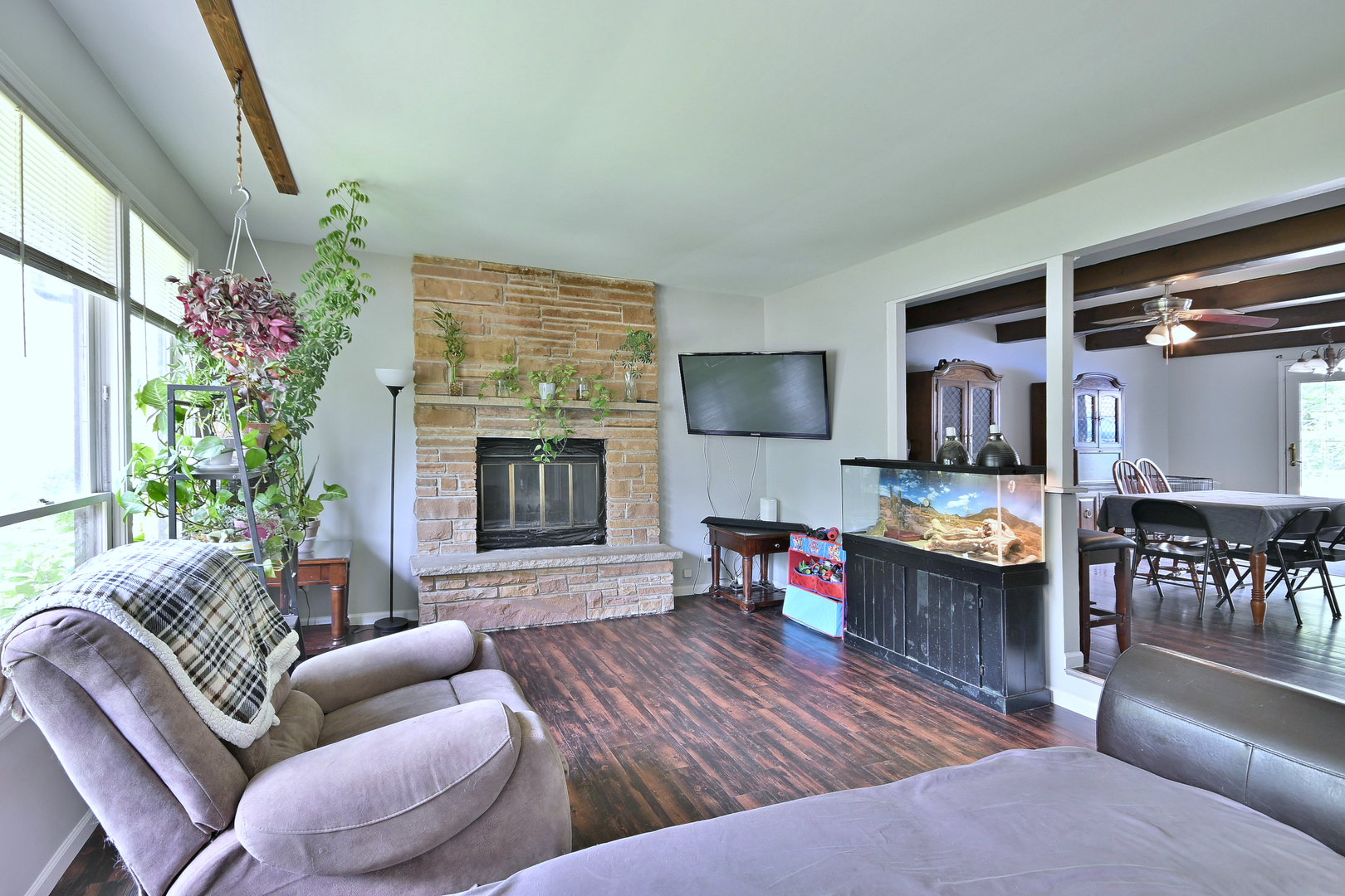 518 Emerson Circle Bolingbrook, IL 60440 - Photo 4 of 29 a living room with furniture fireplace and window