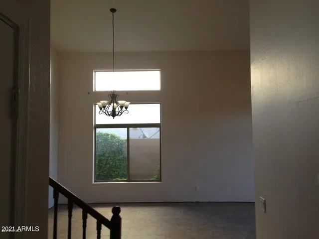 a view of a window in an empty room
