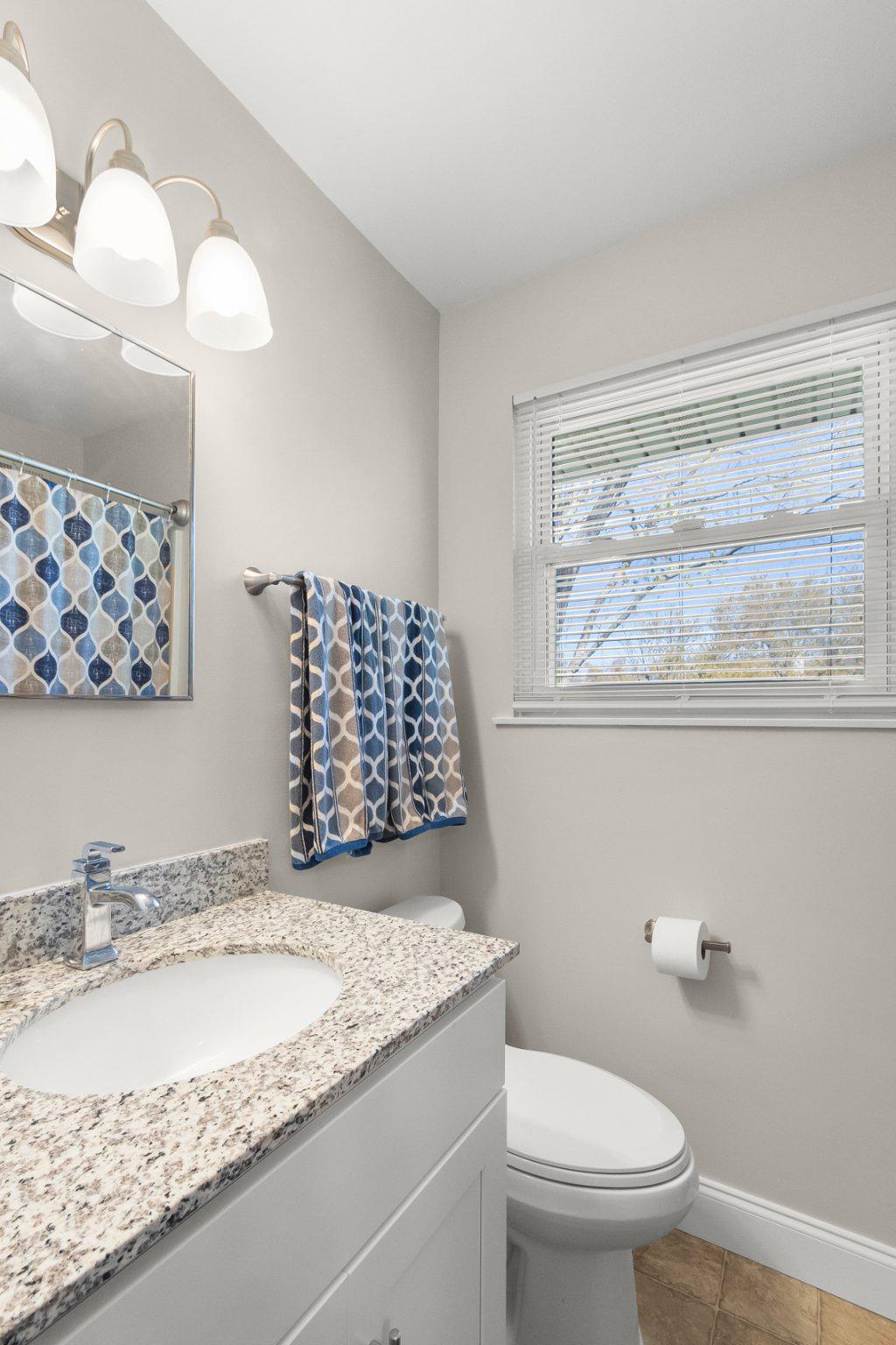 8 Slates End Newark, DE 19702 - Photo 46 of 54 a bathroom with a granite countertop sink mirror vanity and toilet