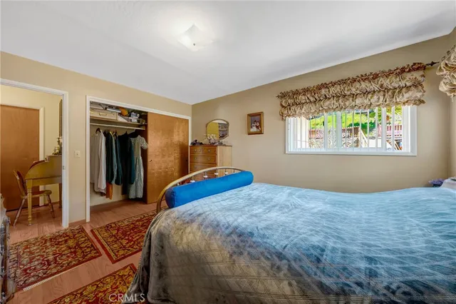 a living room with furniture a rug and a window