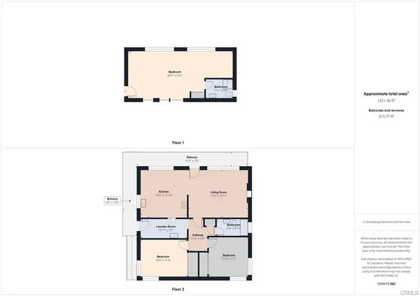 a picture of a room with a white wall and a painting on the wall