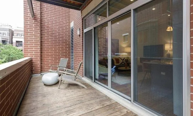 1050 West Monroe Street, Unit 401 Chicago, IL 60607 - Photo 5 of 17 a view of living room and patio