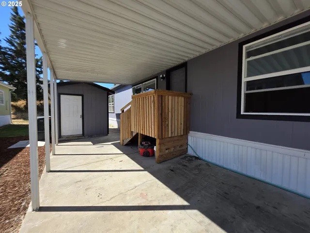 a view of an entryway door