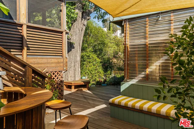 a view of outdoor seating