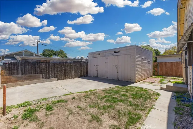 a backyard of a house
