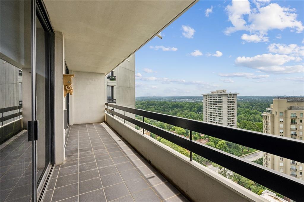 2660 Peachtree Road Northwest, Unit 23A Atlanta, GA 30305 - Photo 32 of 56 a view of balcony with city view
