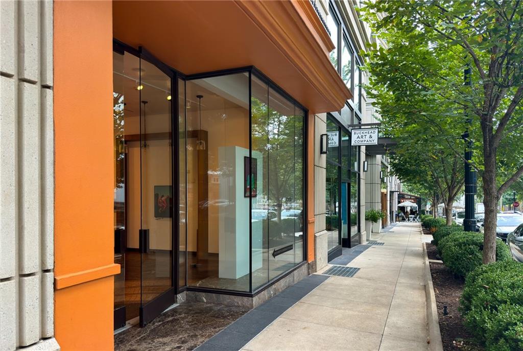 2660 Peachtree Road Northwest, Unit 23A Atlanta, GA 30305 - Photo 51 of 56 a view of a entrance gate of the house