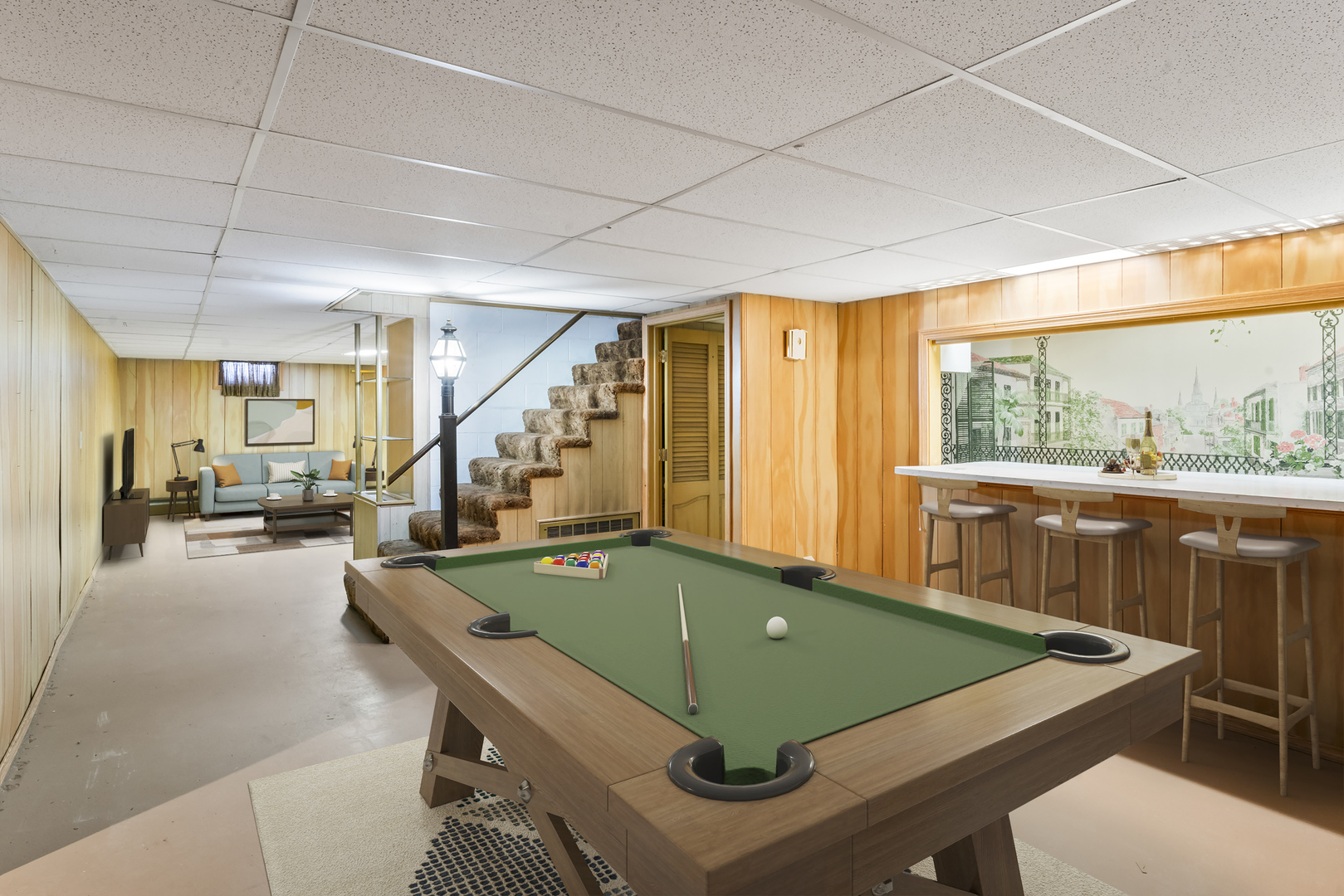 938 Hillcrest Road Elgin, IL 60123 - Photo 18 of 24 a room with pool table windows and furniture