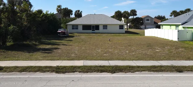 a view of a road with a building