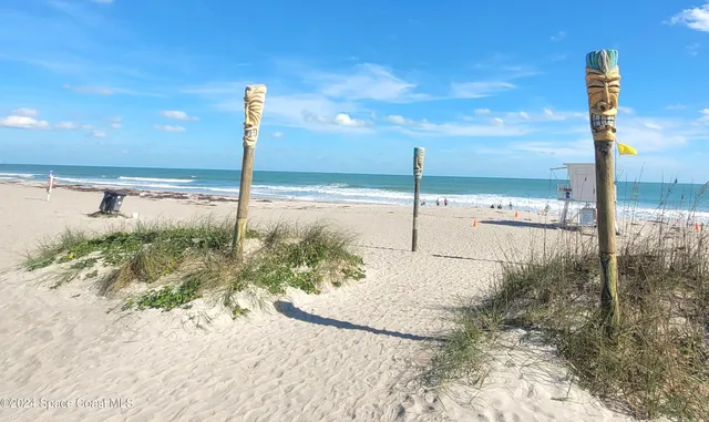 a view of beach and ocean