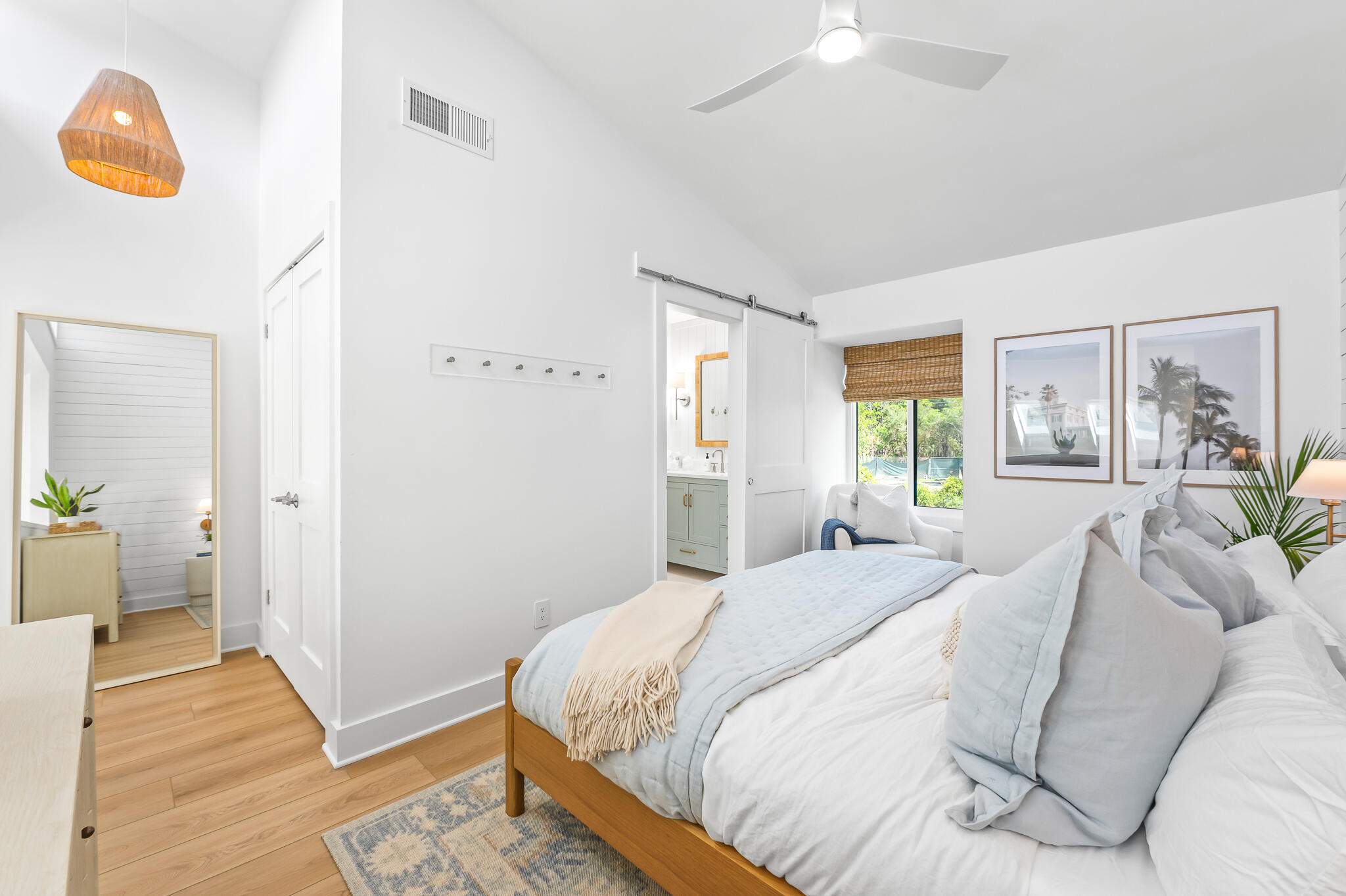 70 North Camp Creek Rd Inlet Beach, Unit 3 Inlet Beach, FL 32461 - Photo 33 of 66 a spacious bedroom with a bed and a large window