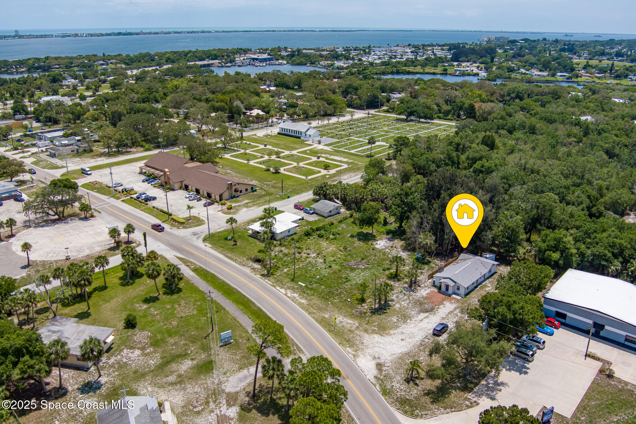 2800 Palm Bay Road Northeast Palm Bay, FL 32905 - Photo 26 of 28 Aerial looking south to river