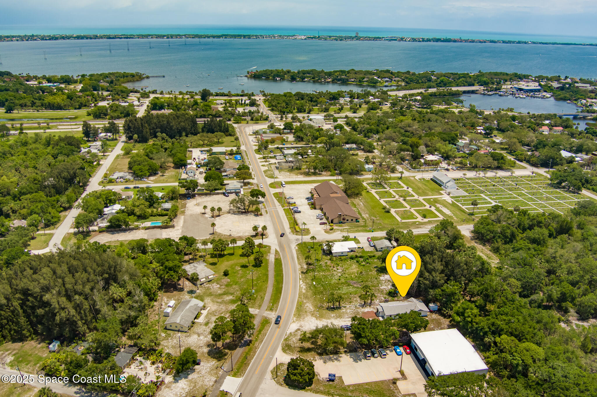 2800 Palm Bay Road Northeast Palm Bay, FL 32905 - Photo 27 of 28 2800 PB Rd aerial river to ocean