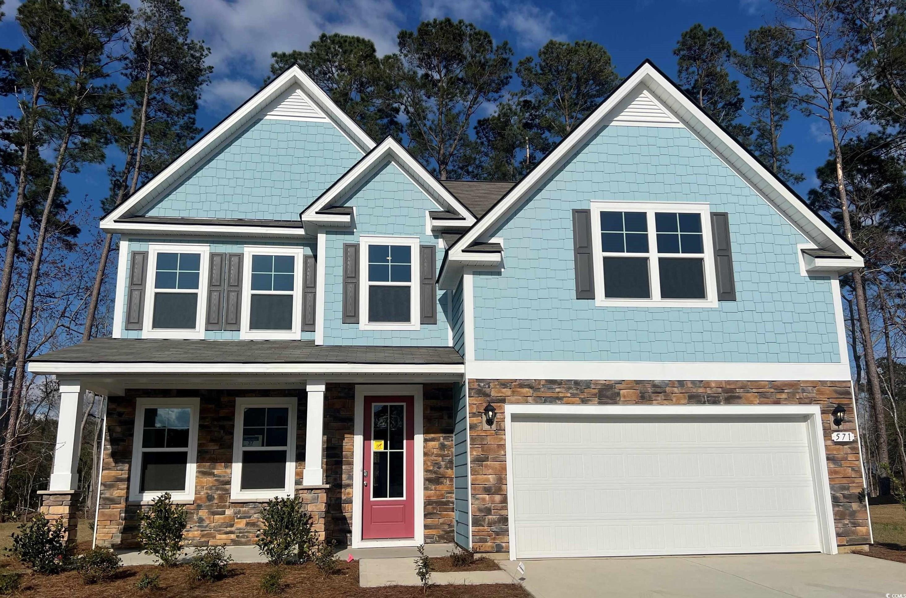 571 Haven View Way Murrells Inlet, SC 29576 - Photo 1 of 26 Craftsman-style house featuring stone siding, cove