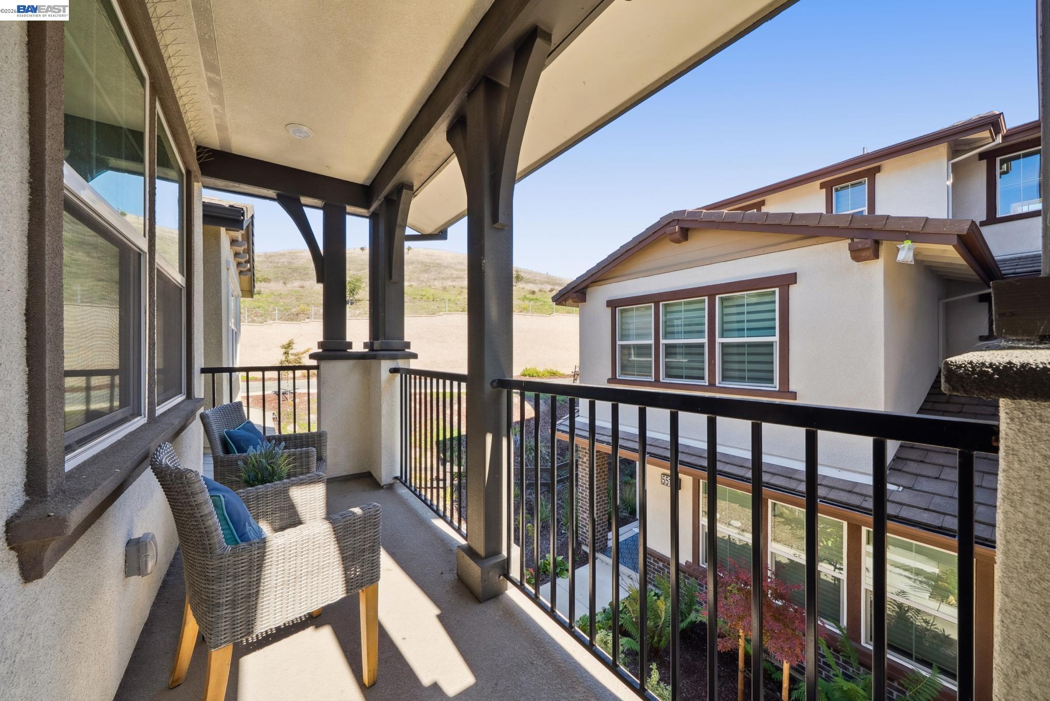 57109 Via Vicenza San Ramon, CA 94583 - Photo 23 of 54 a view of a balcony with furniture
