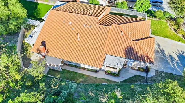 a view of city and mountain