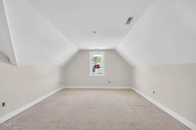 a view of a large white building