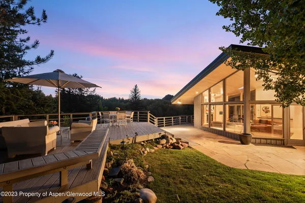 a view of a house with a patio