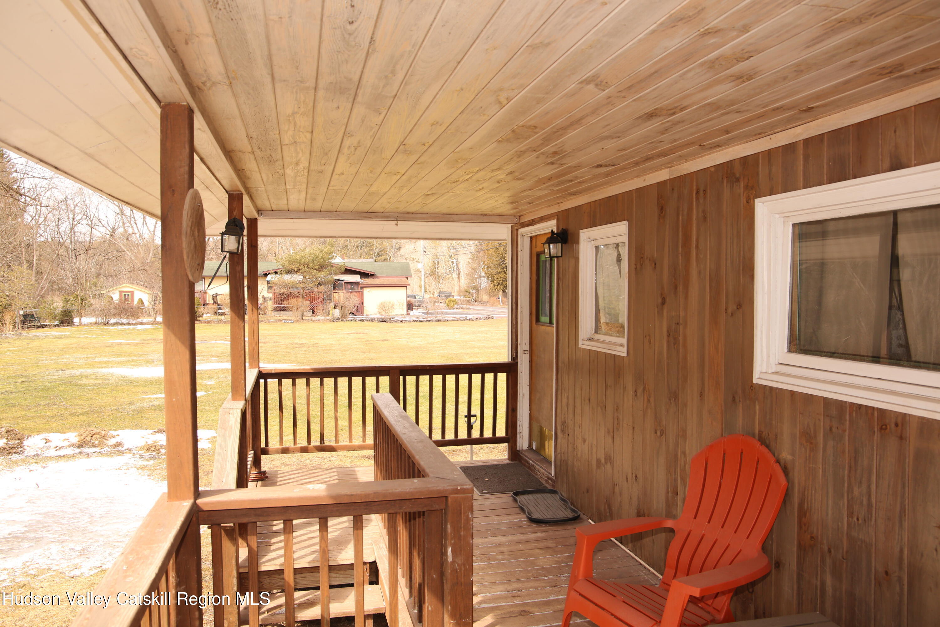 784 Old Rte 28, Unit MAIN STREET WEST OF DEPOT Fleischmanns, NY 12430 - Photo 3 of 19 a view of porch with furniture and a window