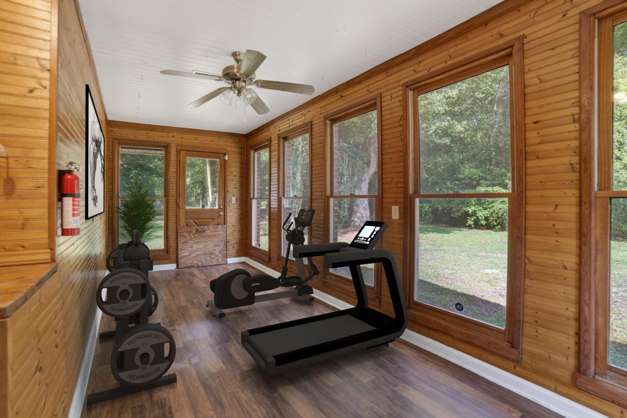 9322 Old State Road Holly Hill, SC 29059 - Photo 7 of 23 Virtually staged HH sunroom