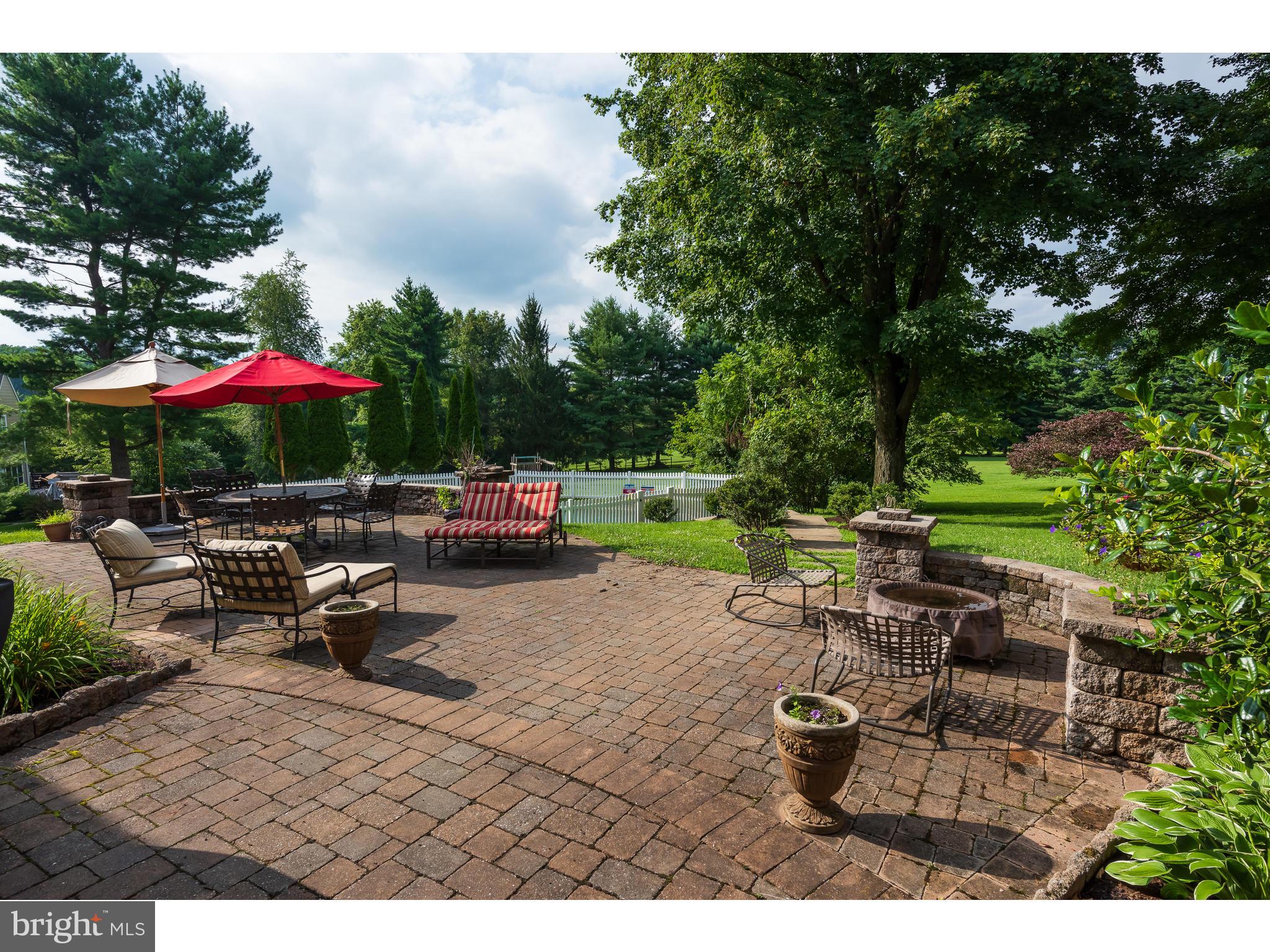 2174 Pikeland Road Malvern, PA 19355 - Photo 41 of 53 Rear Paver Patio with Pool View