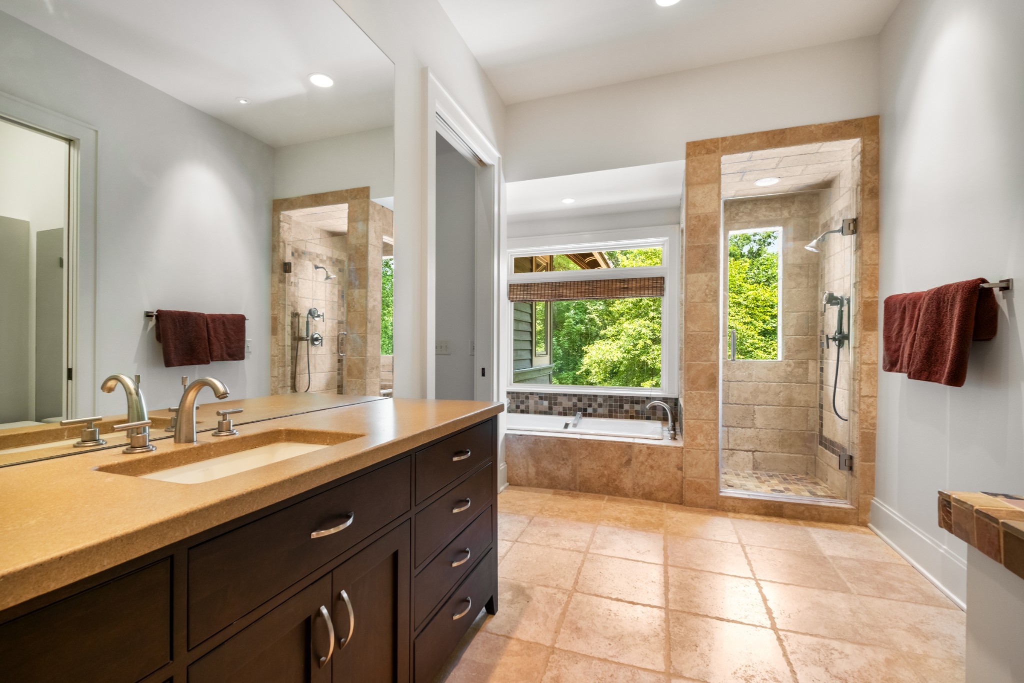 7909 Shoals Branch Road Primm Springs, TN 38476 - Photo 28 of 87 a bathroom with a sink a vanity and a mirror
