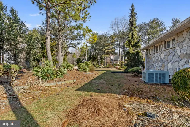 an aerial view of a highlighted house