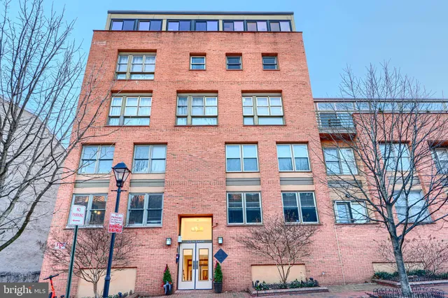 a front view of a building